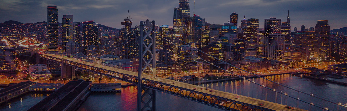 An aerial view of the city of San Francisco