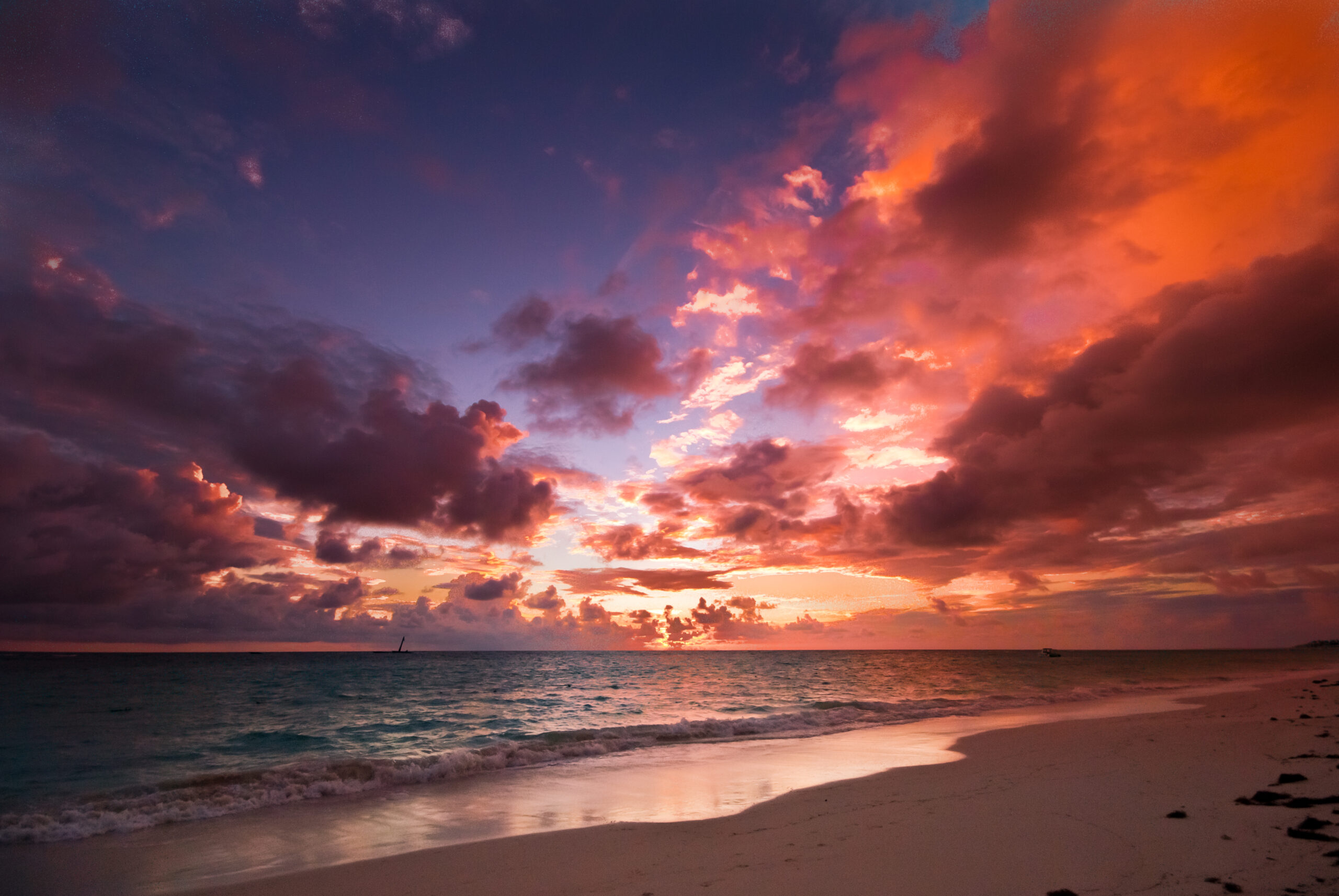 A beautiful sunrise at the beach