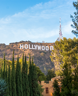 View of the Los Angeles Hollywood Sign